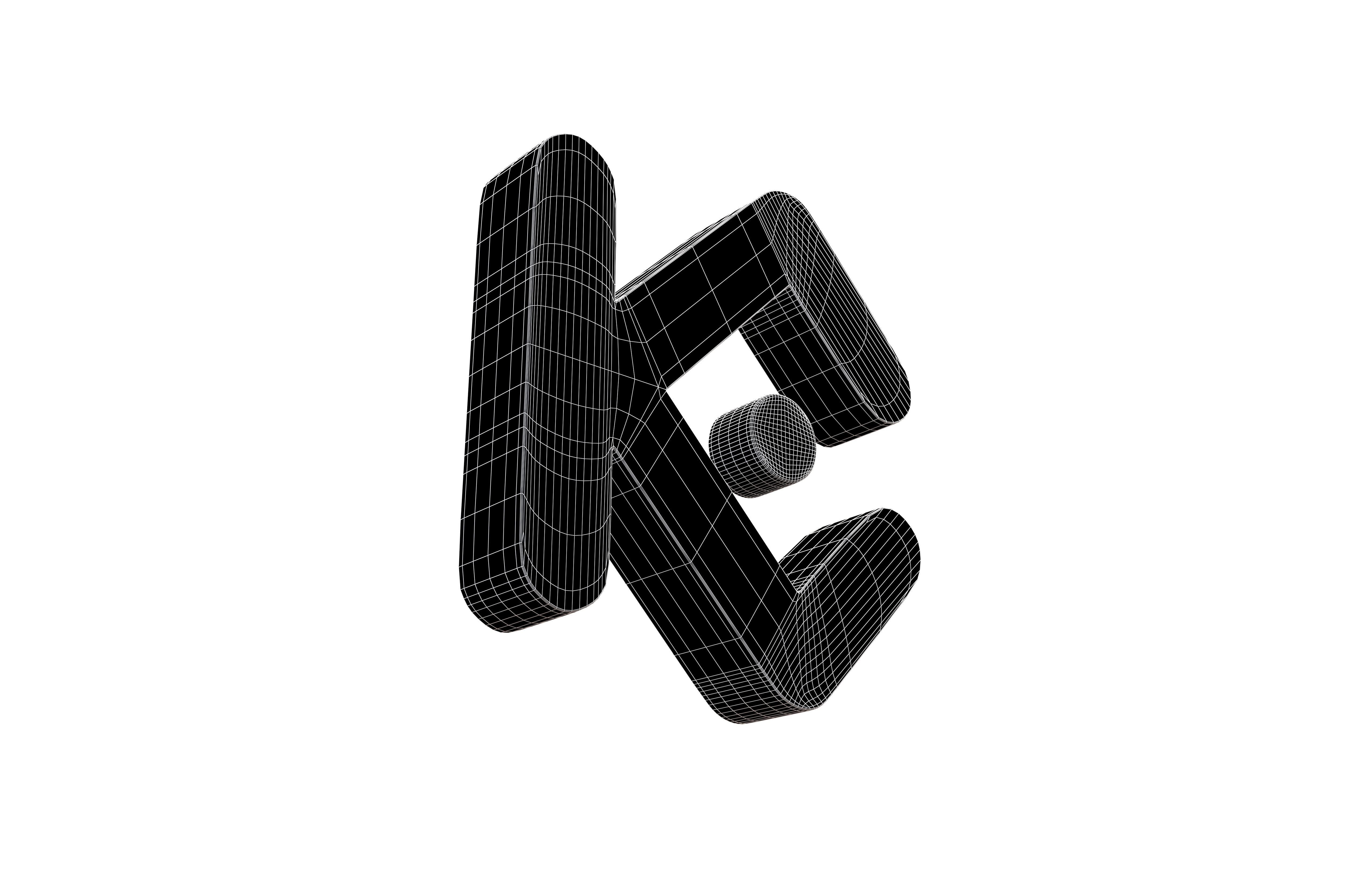 KuCoin Token Coin v2 002 Low-poly 3D model_7