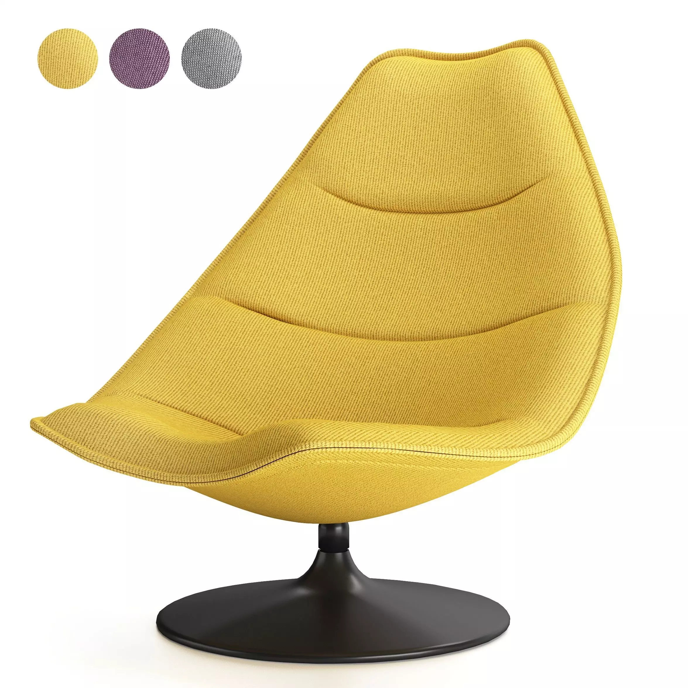 Armchair F585 by Artifort designed by Geoffrey Harcourt 3D model