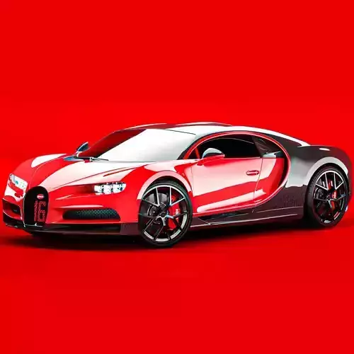 Bugatti Chiron Sport 2021 Red Premium  3D model