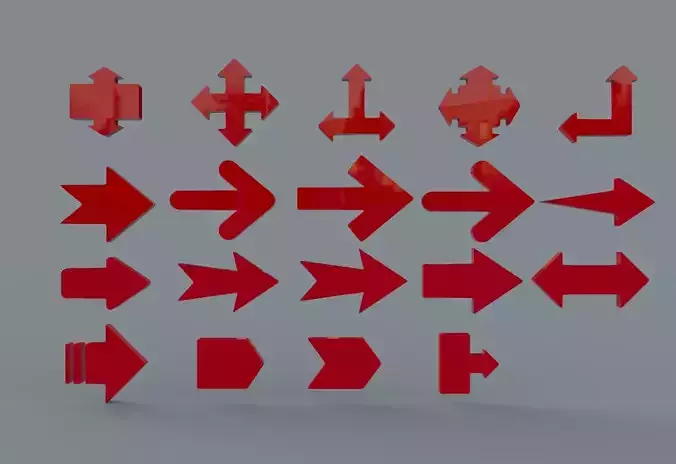 Arrows Set 3D print model
