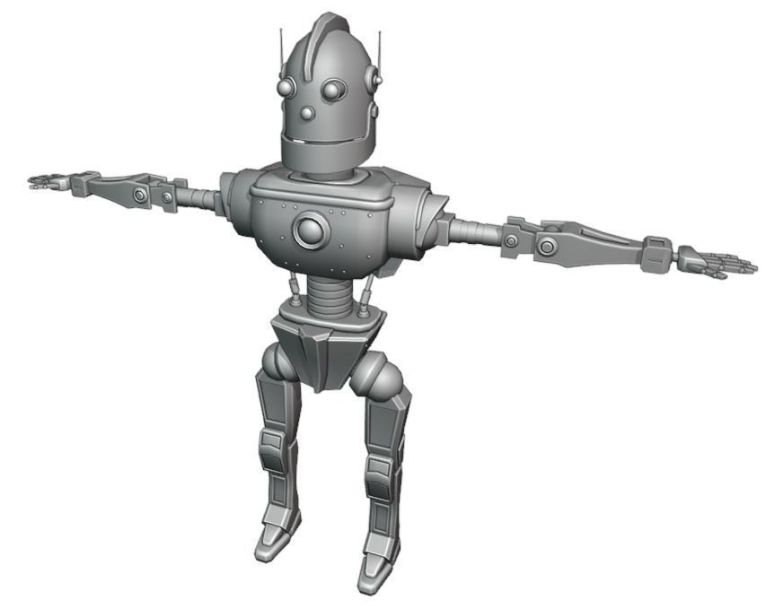 Game ready robot star wars Low-poly 3D model_9