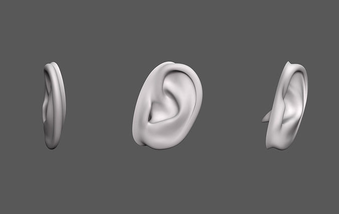 Ear Human Low-poly 3D model