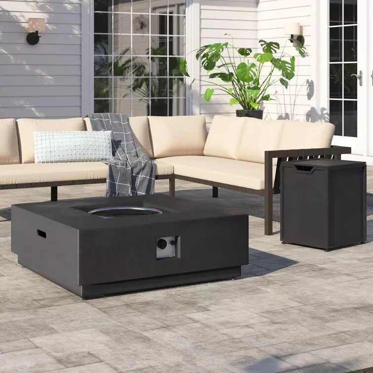 Lefkowski Outdoor Cast Iron Propane Gas Fire Pit Table 3D model