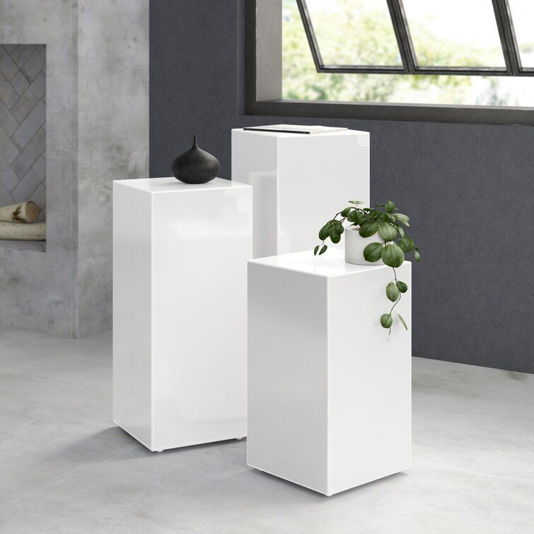 Cameron Block End Table Set - 3 Colour 3D model_2