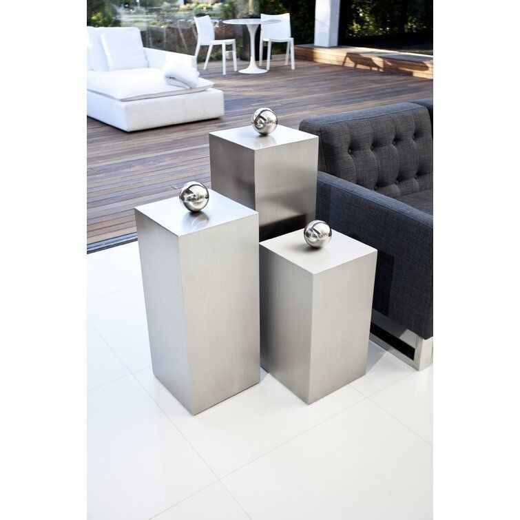 Cameron Block End Table Set - 3 Colour 3D model_1