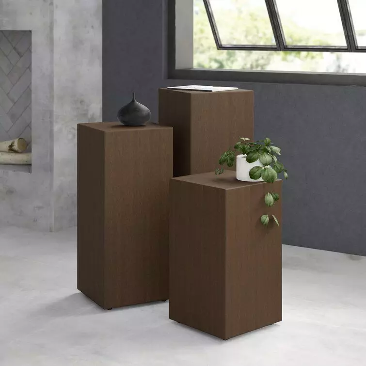 Cameron Block End Table Set - 3 Colour 3D model_0
