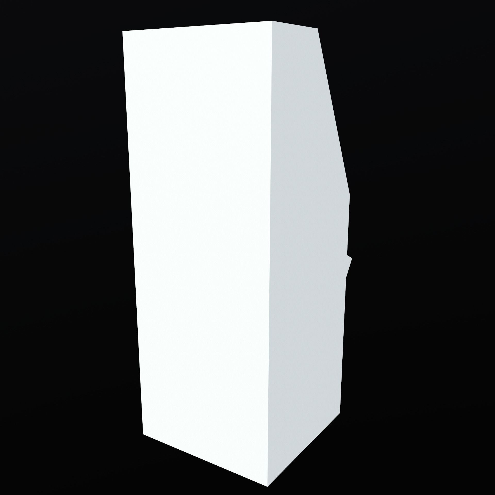 Sci-fi Old terminal mini Low-poly 3D model_8