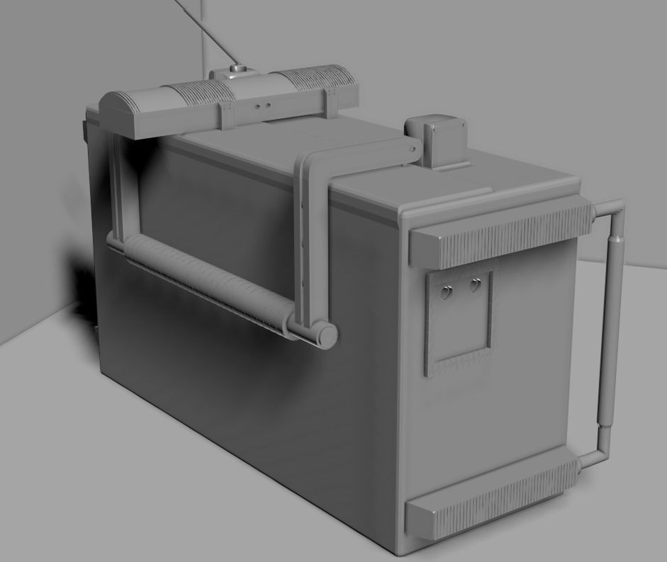 The old radio Free 3D print model_1
