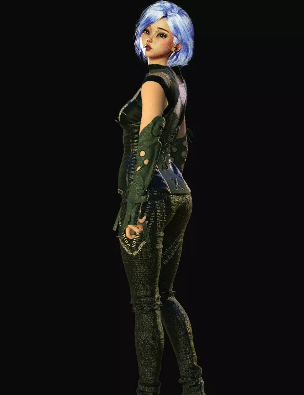 Costume Amazonian huntress 3D model