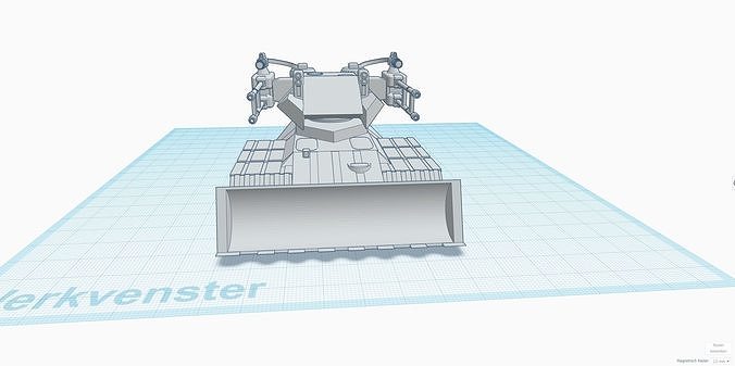 Mammoth support tank 3D print model