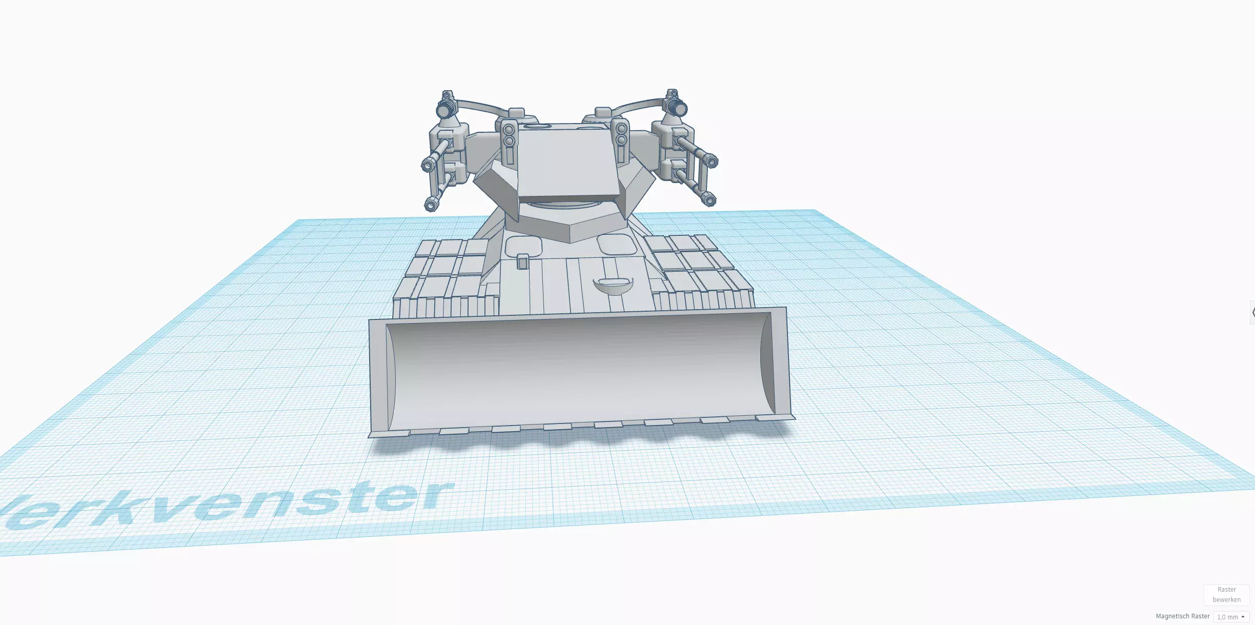Mammoth support tank 3D print model