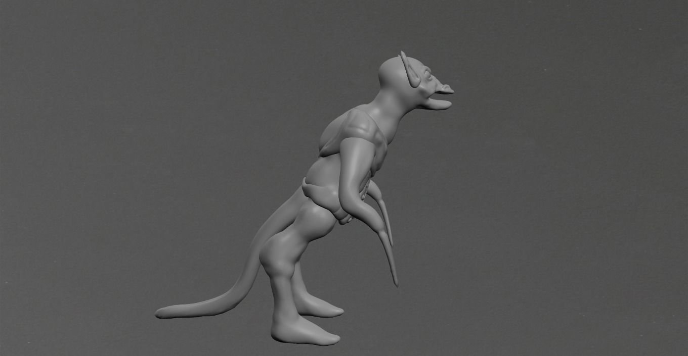 Goblin cat Low-poly 3D model_15