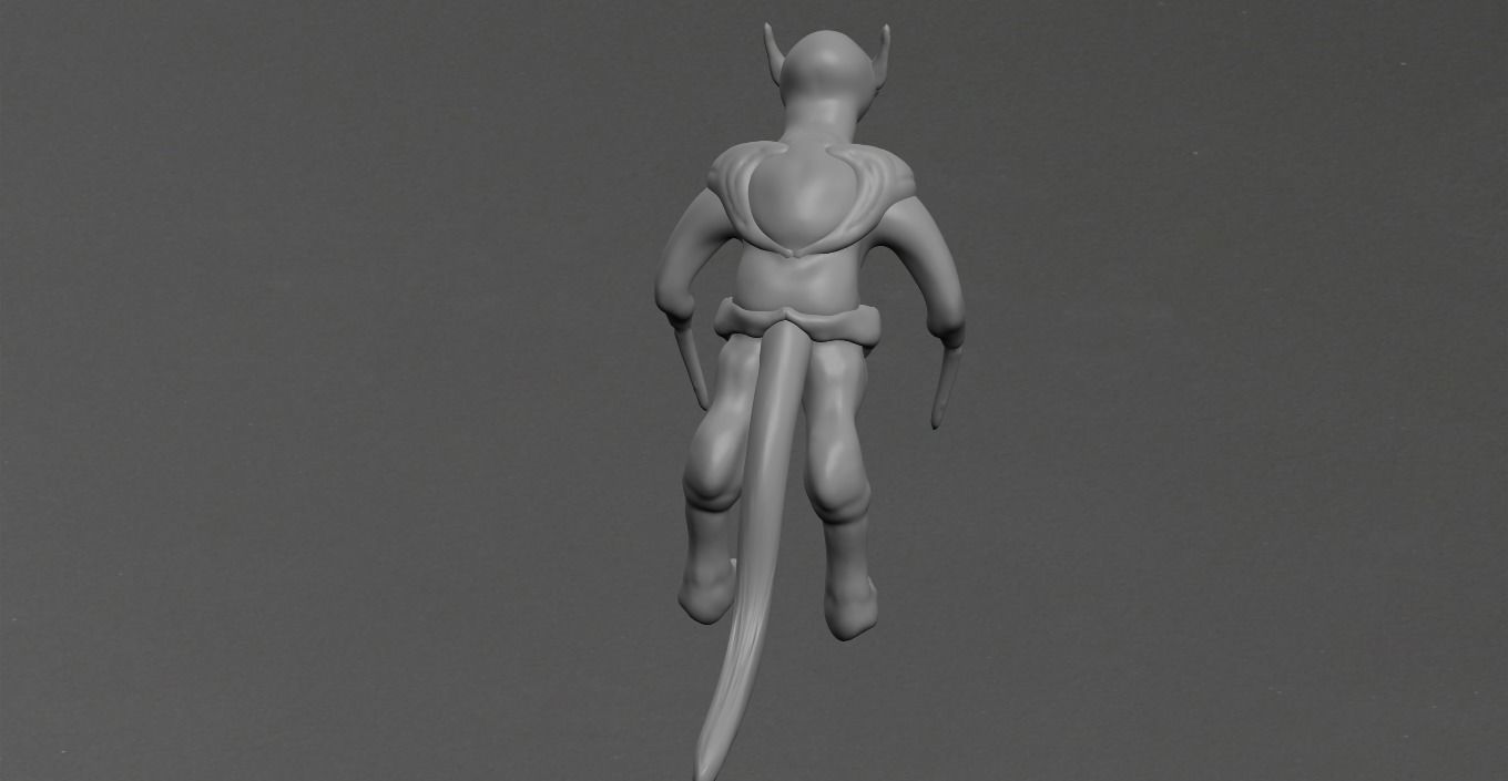 Goblin cat Low-poly 3D model_20