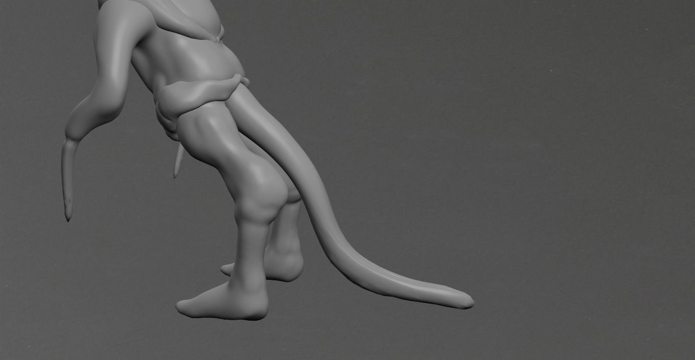 Goblin cat Low-poly 3D model_7