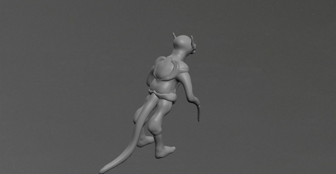 Goblin cat Low-poly 3D model_18
