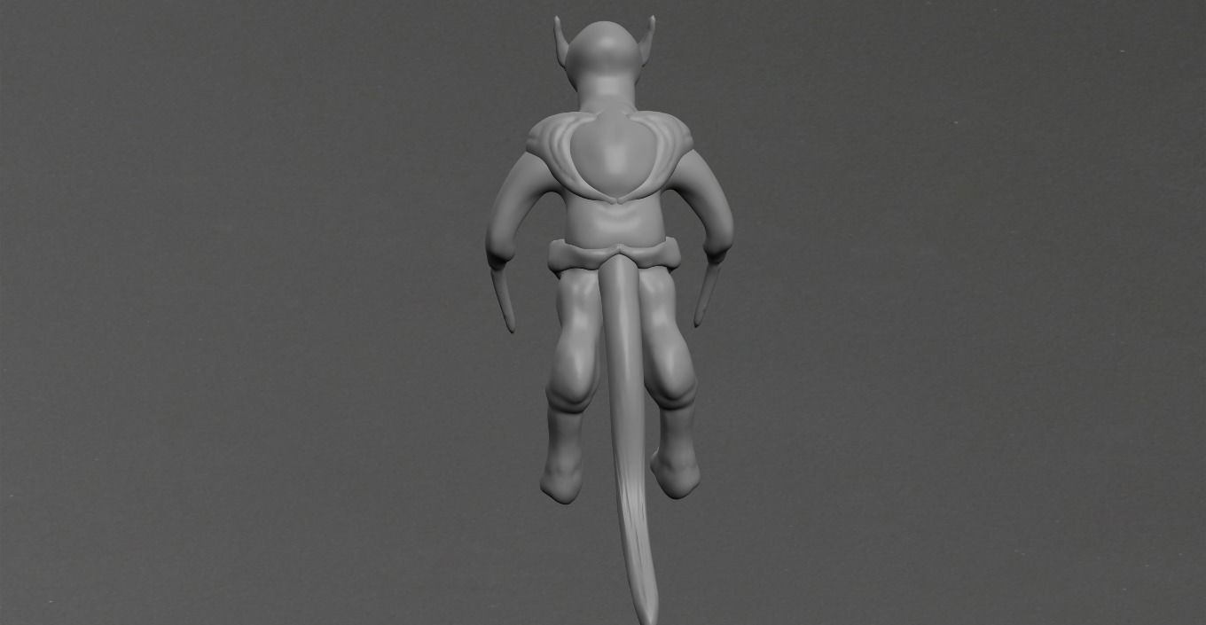 Goblin cat Low-poly 3D model_1