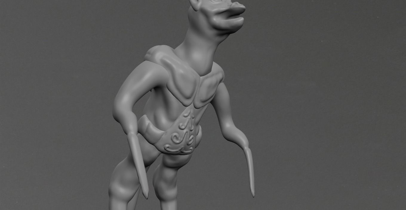 Goblin cat Low-poly 3D model_12