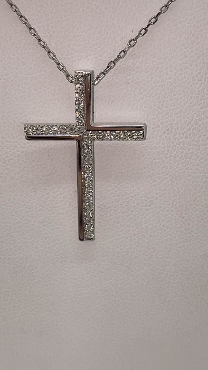 Luxury  Cross pendant ready for printing Stl format  3D print model_1