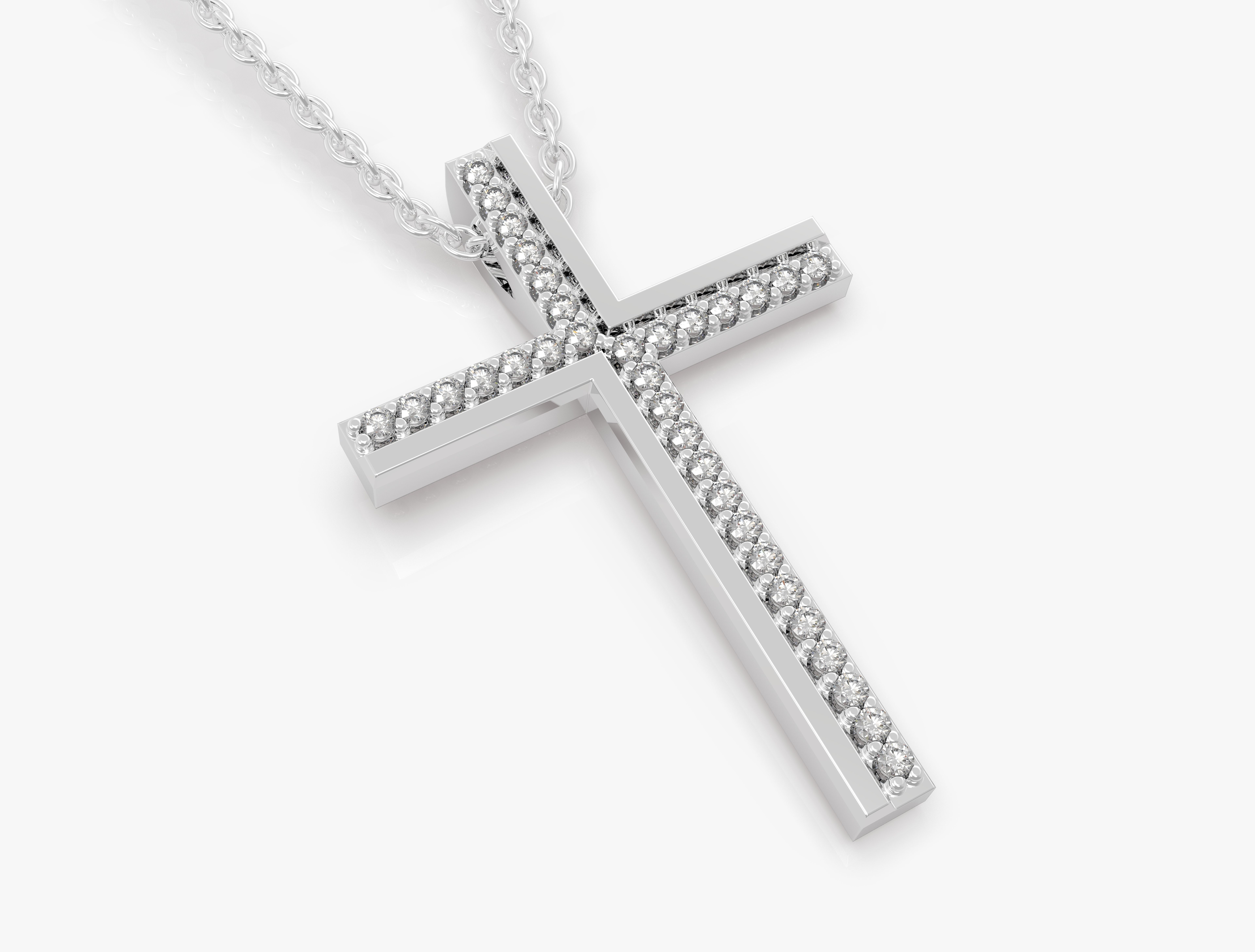 Luxury  Cross pendant ready for printing Stl format  3D print model_11