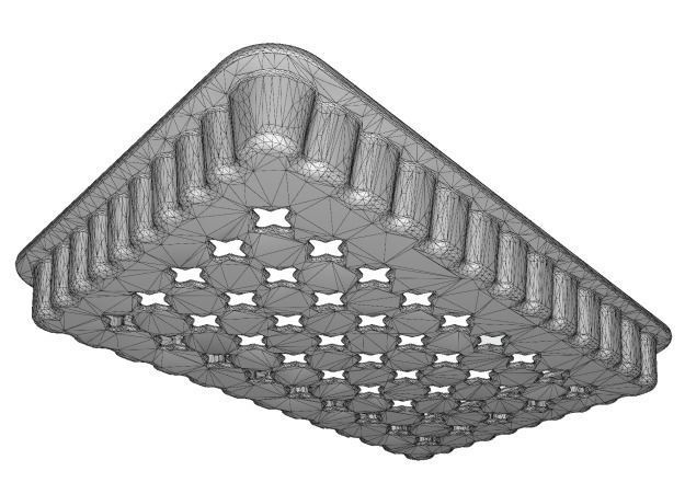 Elegant Candy Tray Low-poly 3D model_3