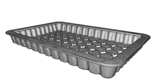 Elegant Candy Tray Low-poly 3D model_2