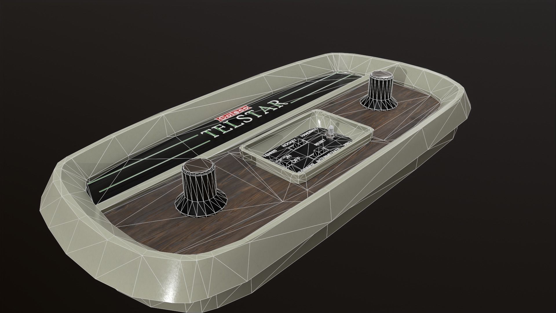 Coleco Telstar Low-poly 3D model_6