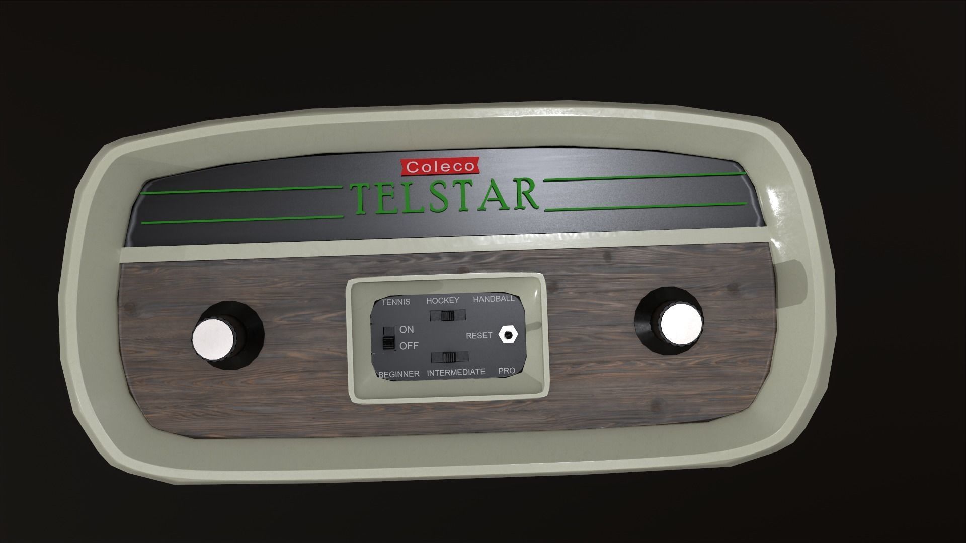 Coleco Telstar Low-poly 3D model_4