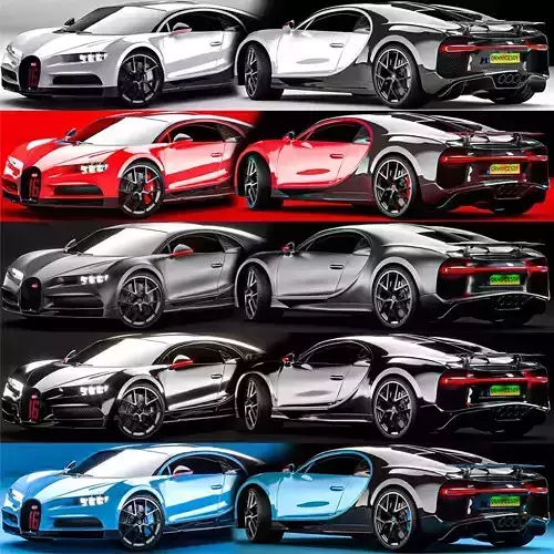 Realistic Bugatti Chiron Sport 2021 Collection 