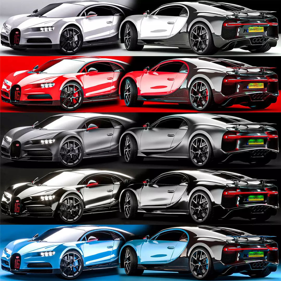Realistic Bugatti Chiron Sport 2021 Collection _0