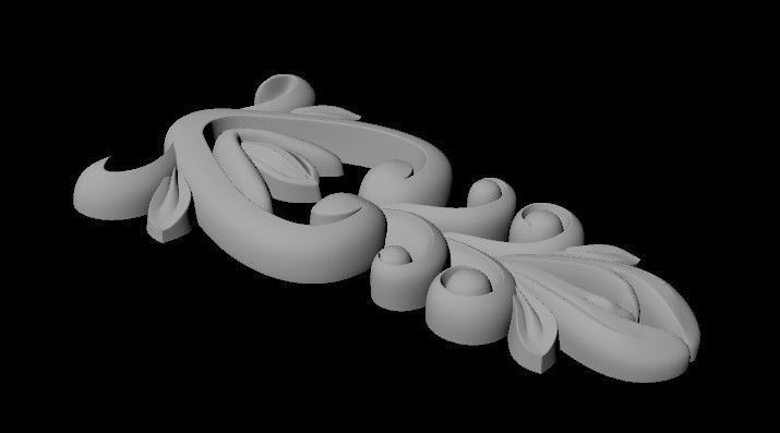 dekor ornate ornament 3D model_1