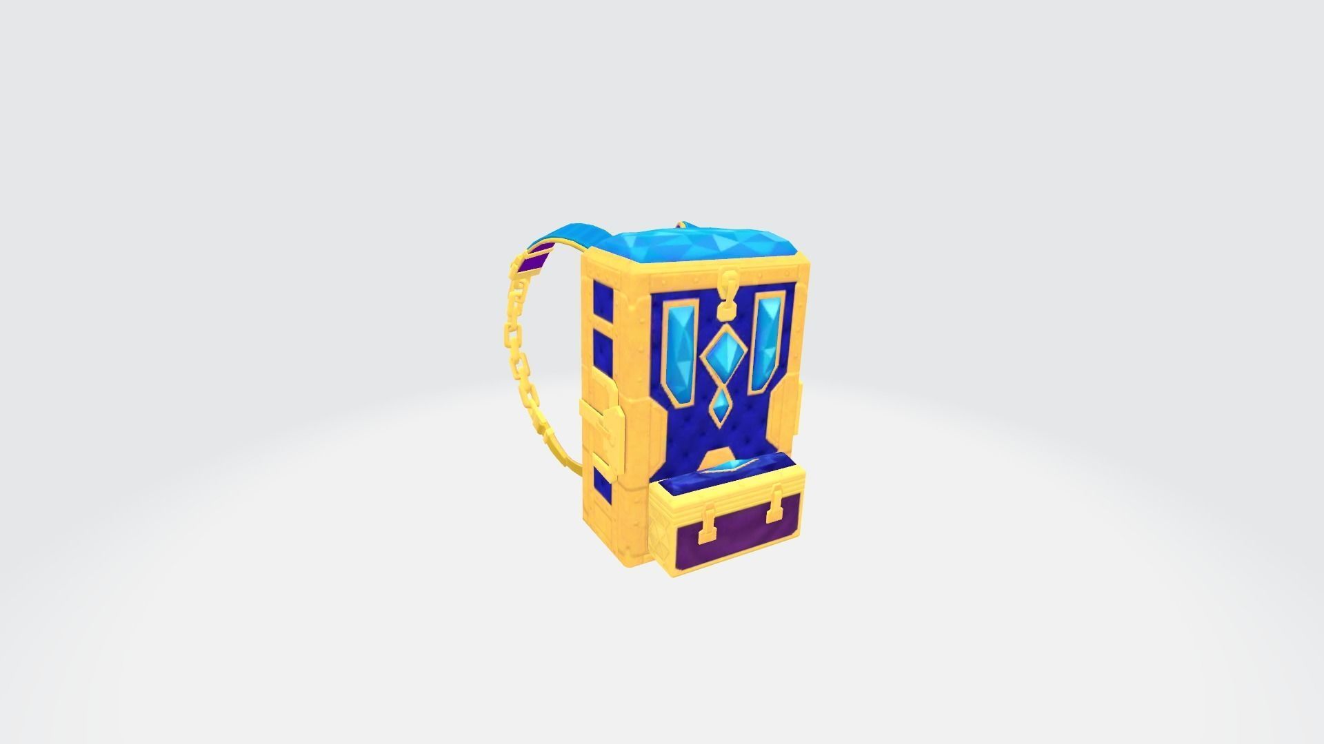 Bag 3x Crystal Casket Backpack 3D model_7