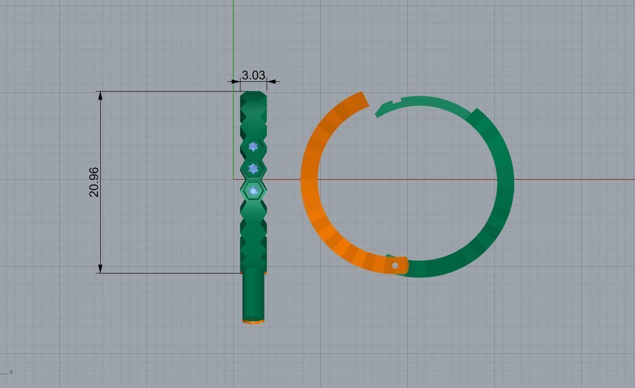  Fashion  Earrings  Chaumet  Bee My Love 3D print model_7