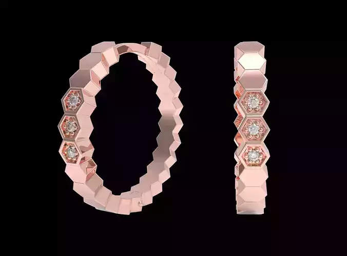  Fashion  Earrings  Chaumet  Bee My Love 3D print model