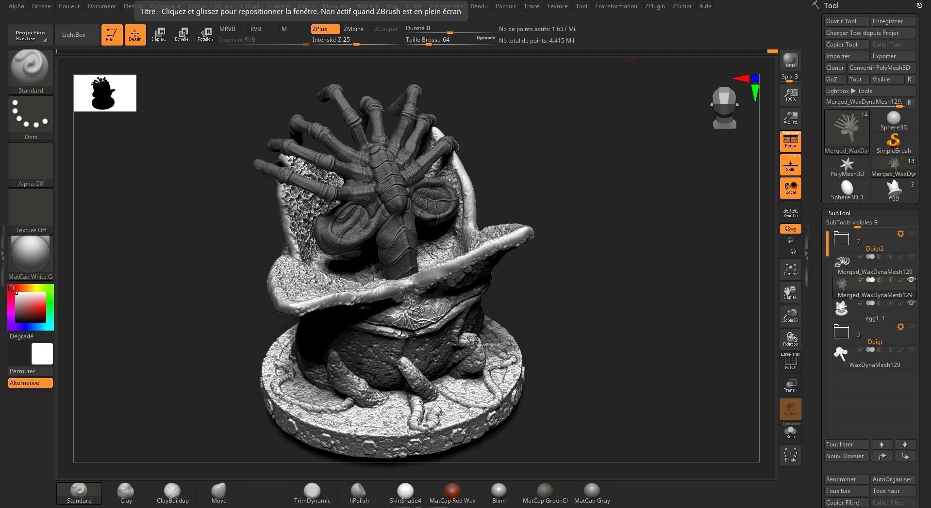 Alien Facehugger in Egg 3D model 3D printable CGTrader