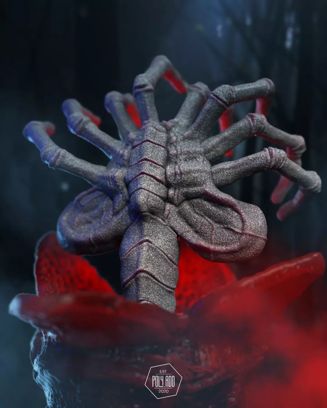 Alien - Facehugger in Egg 3D print model