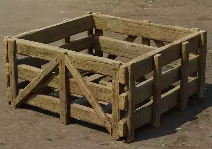 Medieval  crane cage