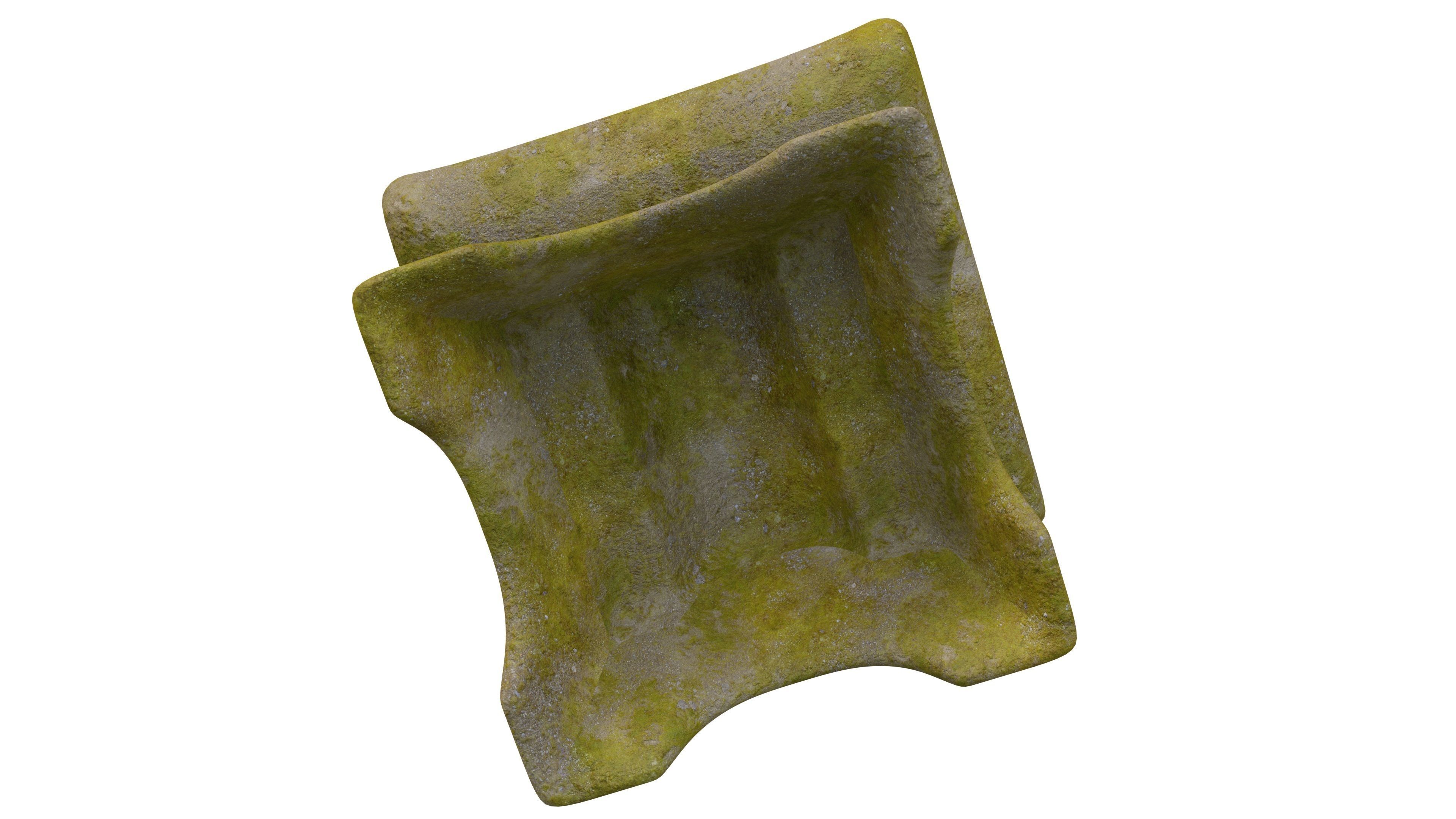 Japanese Toro Lantern 3D model_5