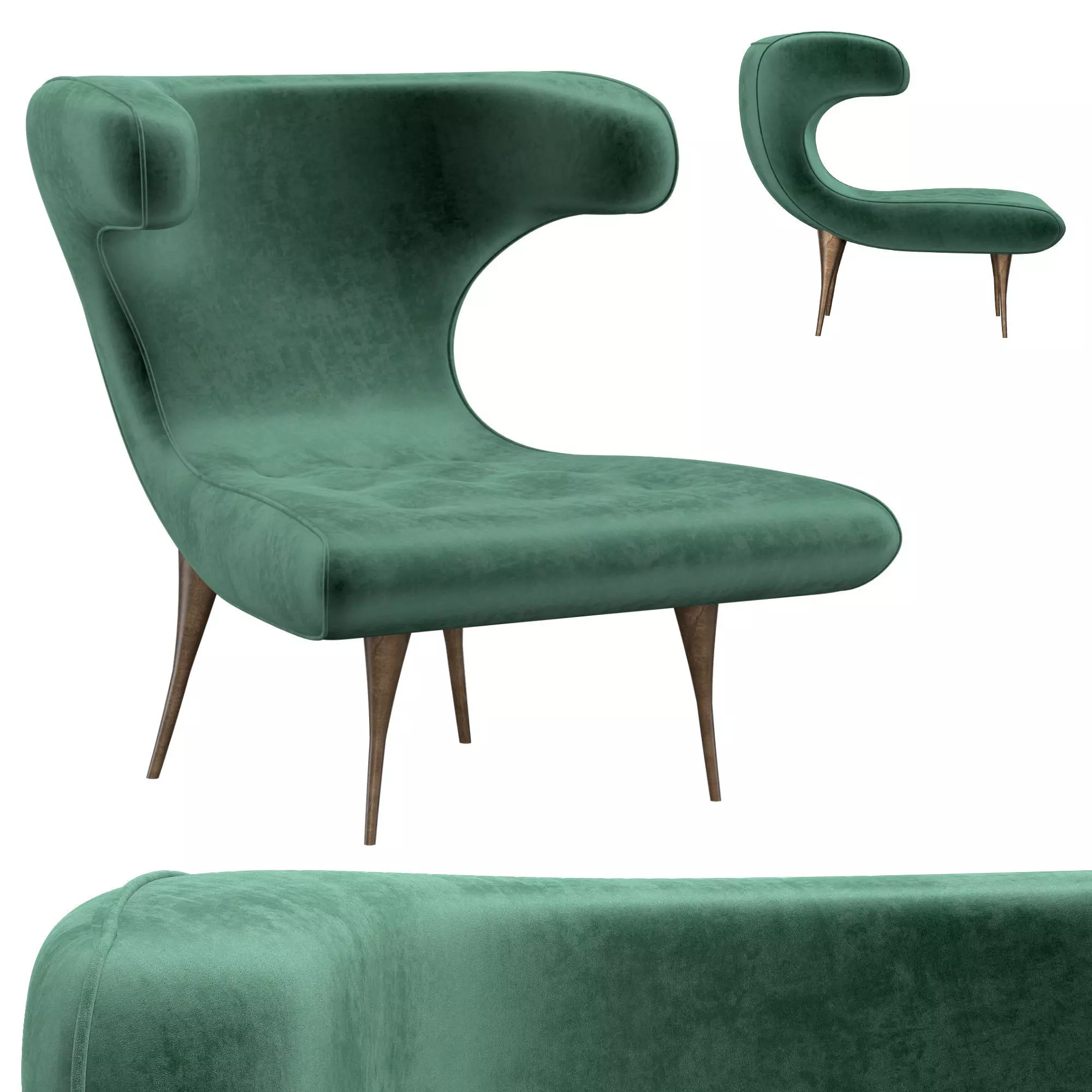 Karpen Horn Chair 3D model