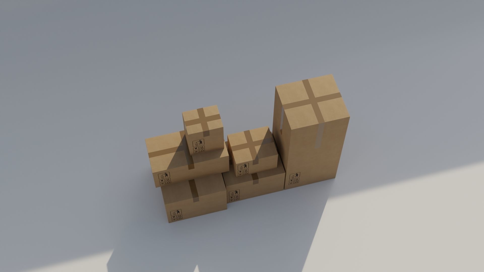 Card Boards Low Poly 3D model Free low-poly 3D model_1