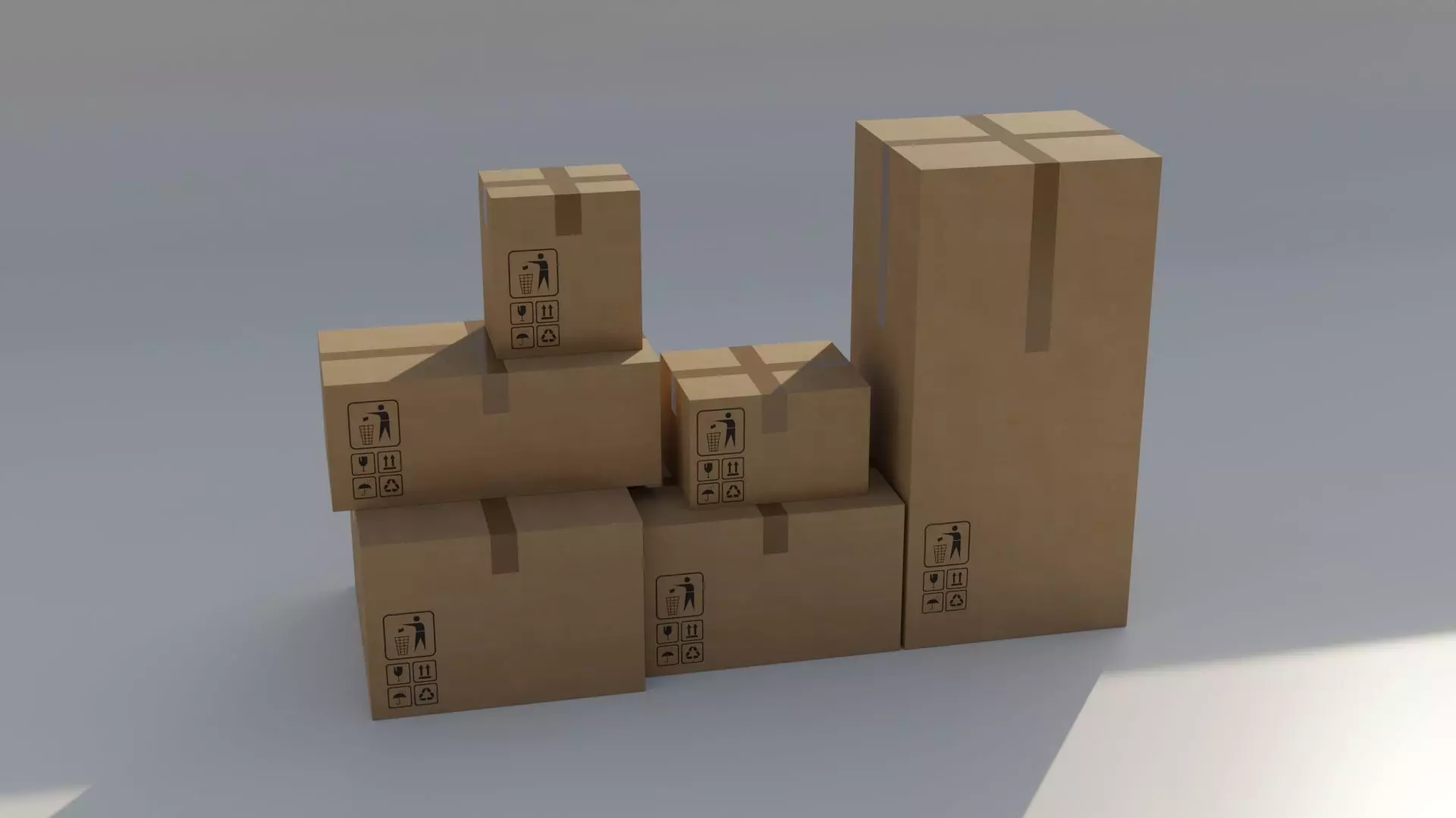 Card Boards Low Poly 3D model Free low-poly 3D model_0
