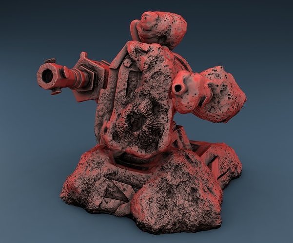 Robot cannon 3D print model
