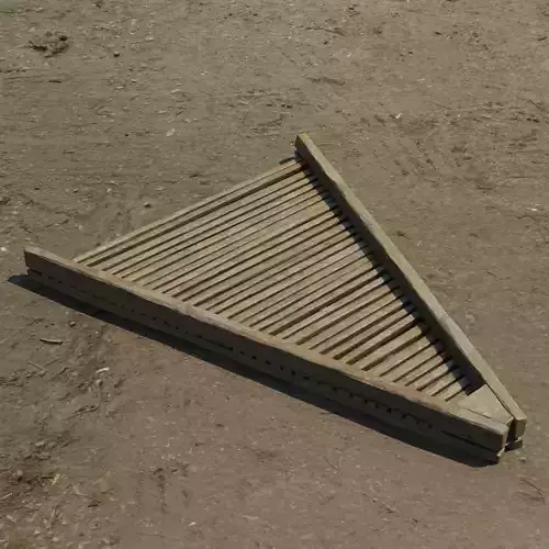 Medival triangle-shaped hop crate