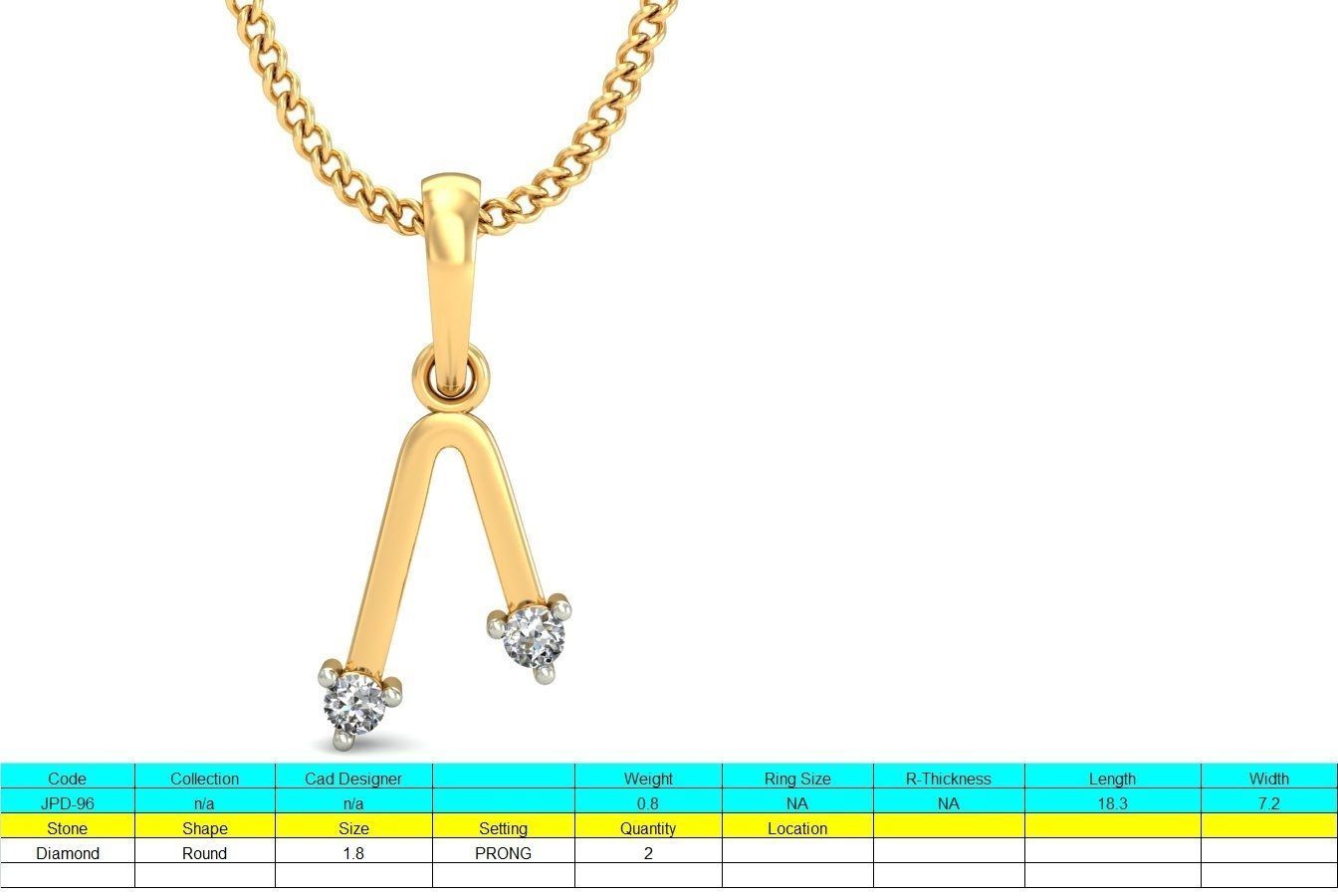 Pendant - 96 3D print model_1