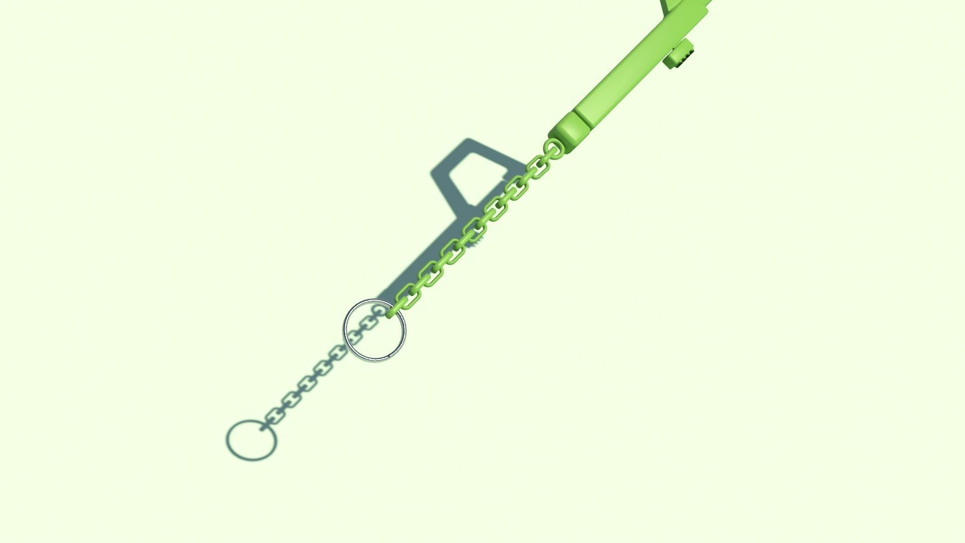 hook trigger keychain 3D print model_27