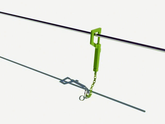 hook trigger keychain 3D print model_7