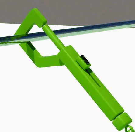 hook trigger keychain 3D print model_23