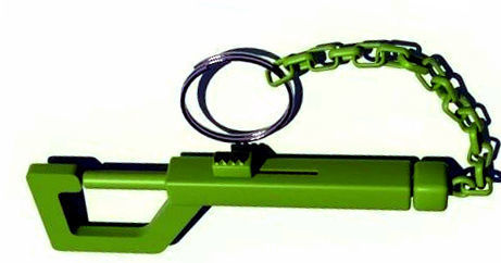 hook trigger keychain 3D print model_16