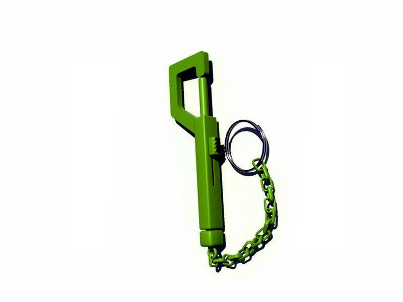 hook trigger keychain 3D print model_25