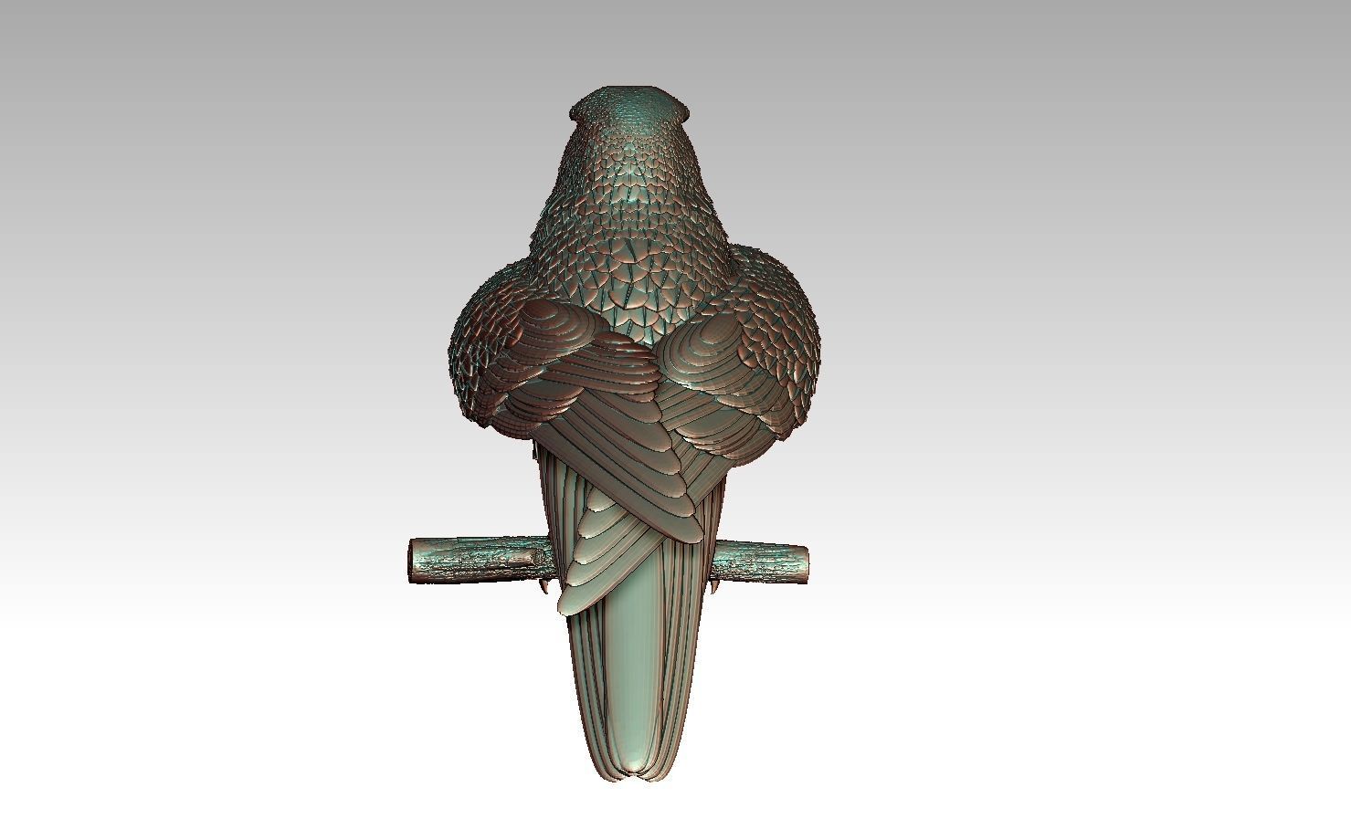 falcon  3D print model_11