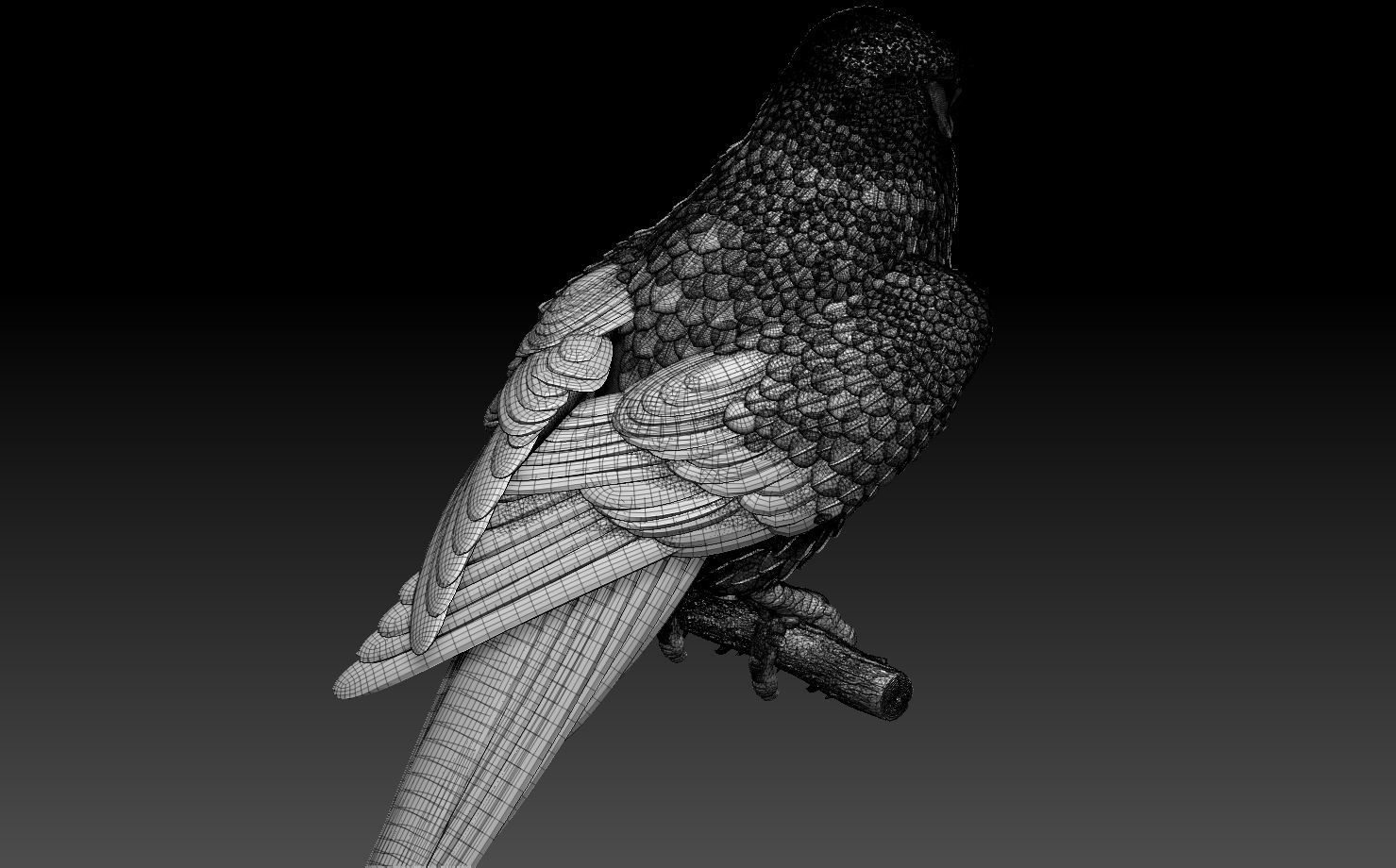 falcon  3D print model_8